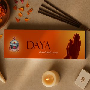 MSSK Organic Herbal Incense Sticks (Daya) - 100gm Per Pack, Pure & Natural, Soothing Aroma, Eco-Friendly (Set of 12)