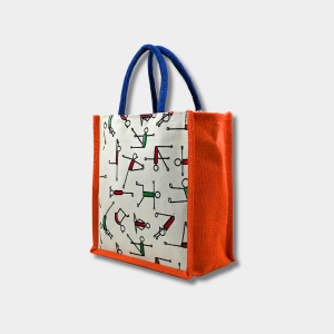 Jute Tiffin Bag-Orange