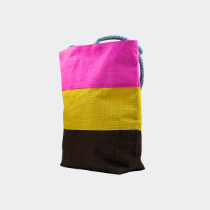 Jute Tri-Colour Bag-Multi